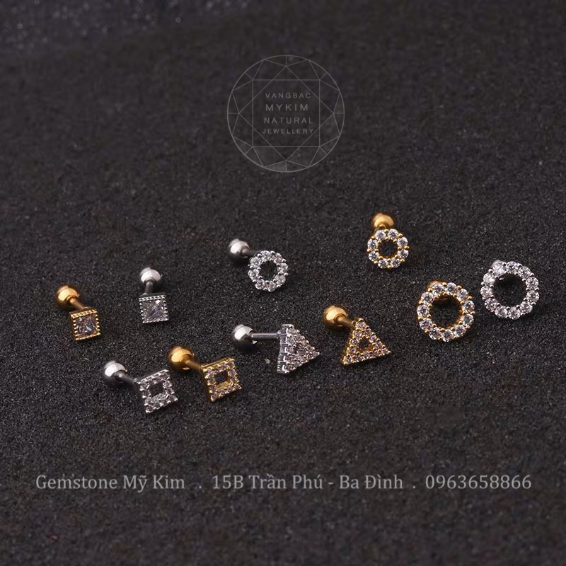 Bông Tai Nụ Kiểu - Vàng Gold 10k - 14k - 18k đặt theo yêu cầu - MS2