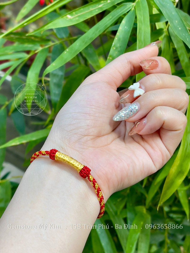Dây Tết Chỉ Đỏ - Charm Ummani Vàng 24k