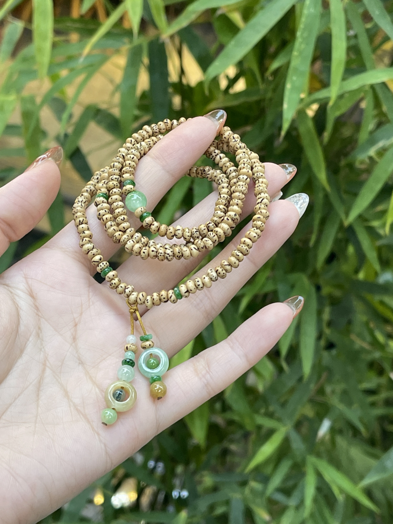 Chuỗi Vòng Bồ Đề mix Ngọc Phỉ Thúy Jadeite VIP