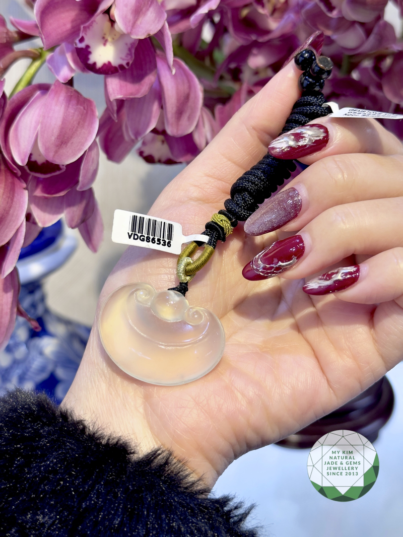 Dây chuyền Ngọc Serpentine Vip - Nấm Linh Chi