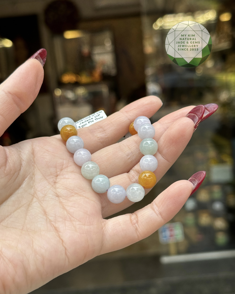 Vòng Ngọc Phỉ Thúy Đa Bảo - Jadeite Vip 9.5mm