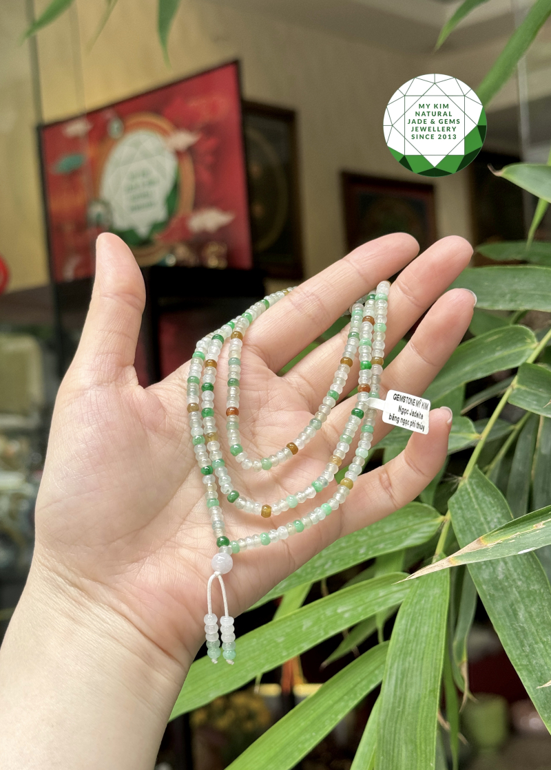🌿 Vòng Băng Ngọc Phỉ Thúy Bánh Xe – Jadeite VIP