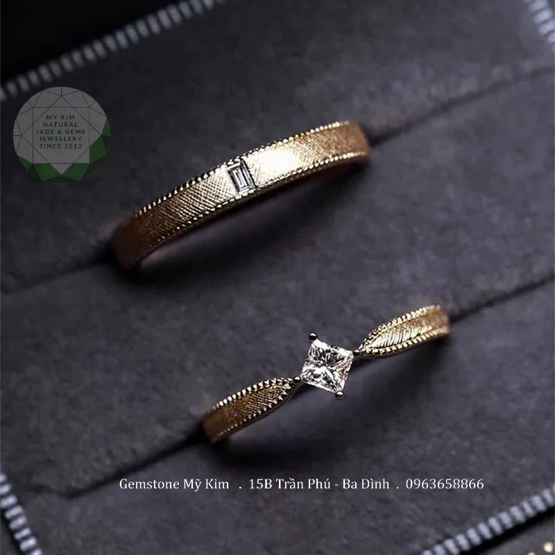 Nhẫn Cưới Vàng 10k - 14k - 18k - MS012