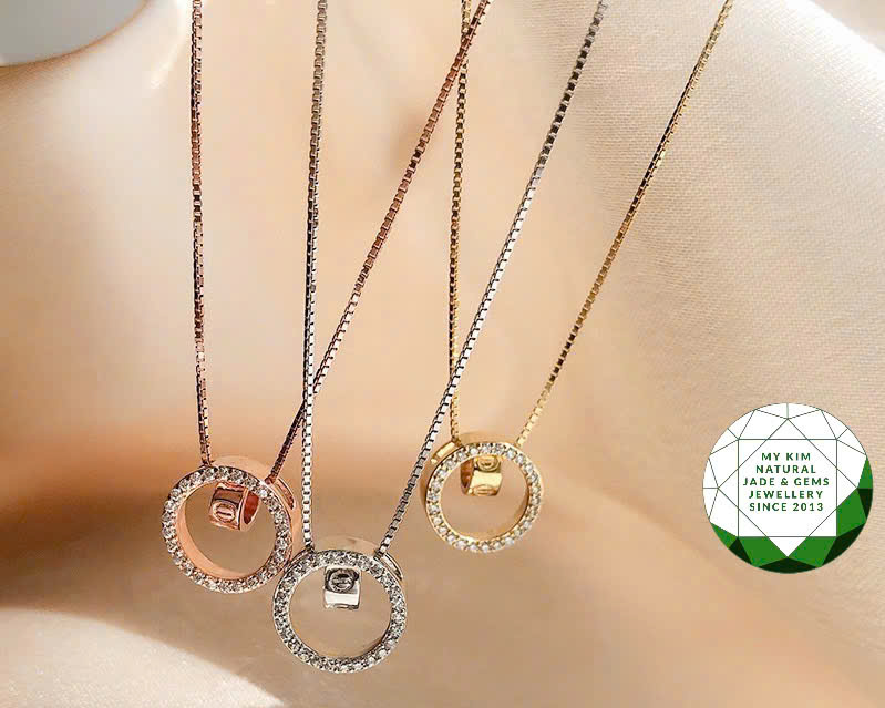 Dây chuyền Bạc si vàng cao cấp - MS0012