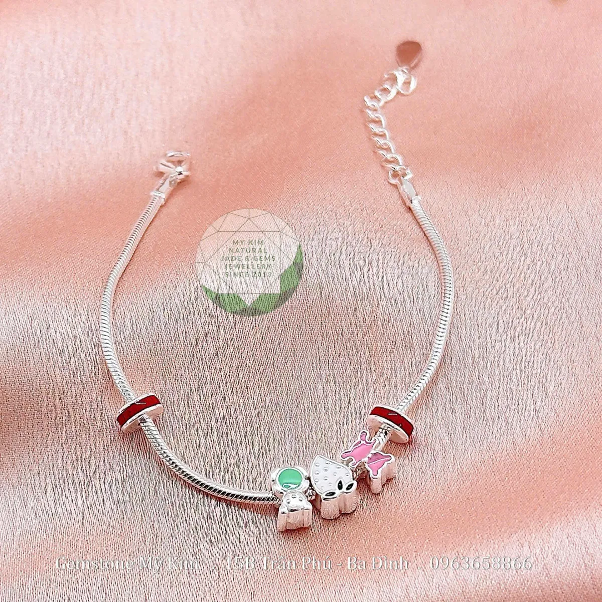 BST Lắc Bạc Cao Cấp Mix Charm 