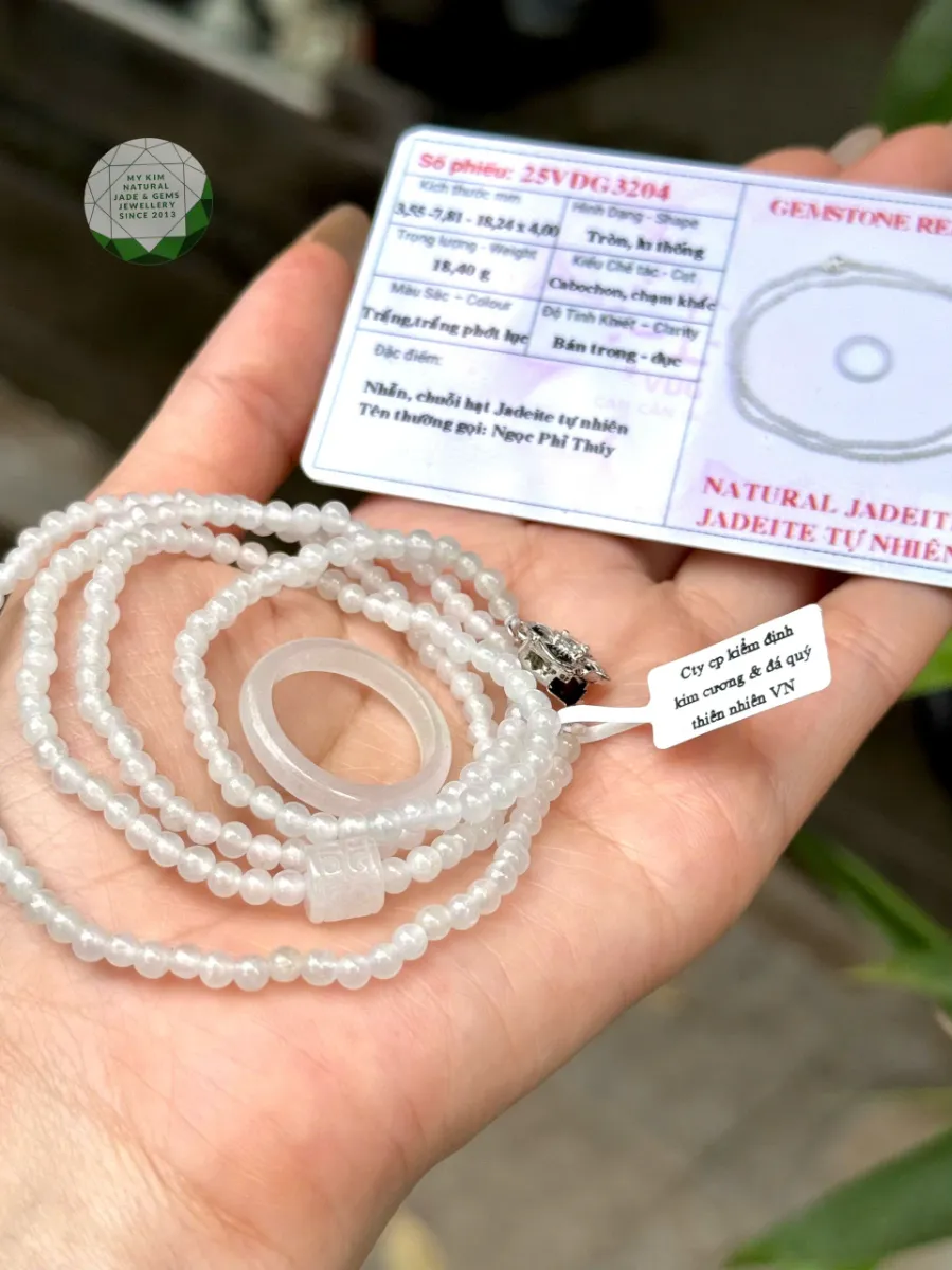 Chuỗi Vòng Băng Ngọc Phỉ Thúy sz nhỏ