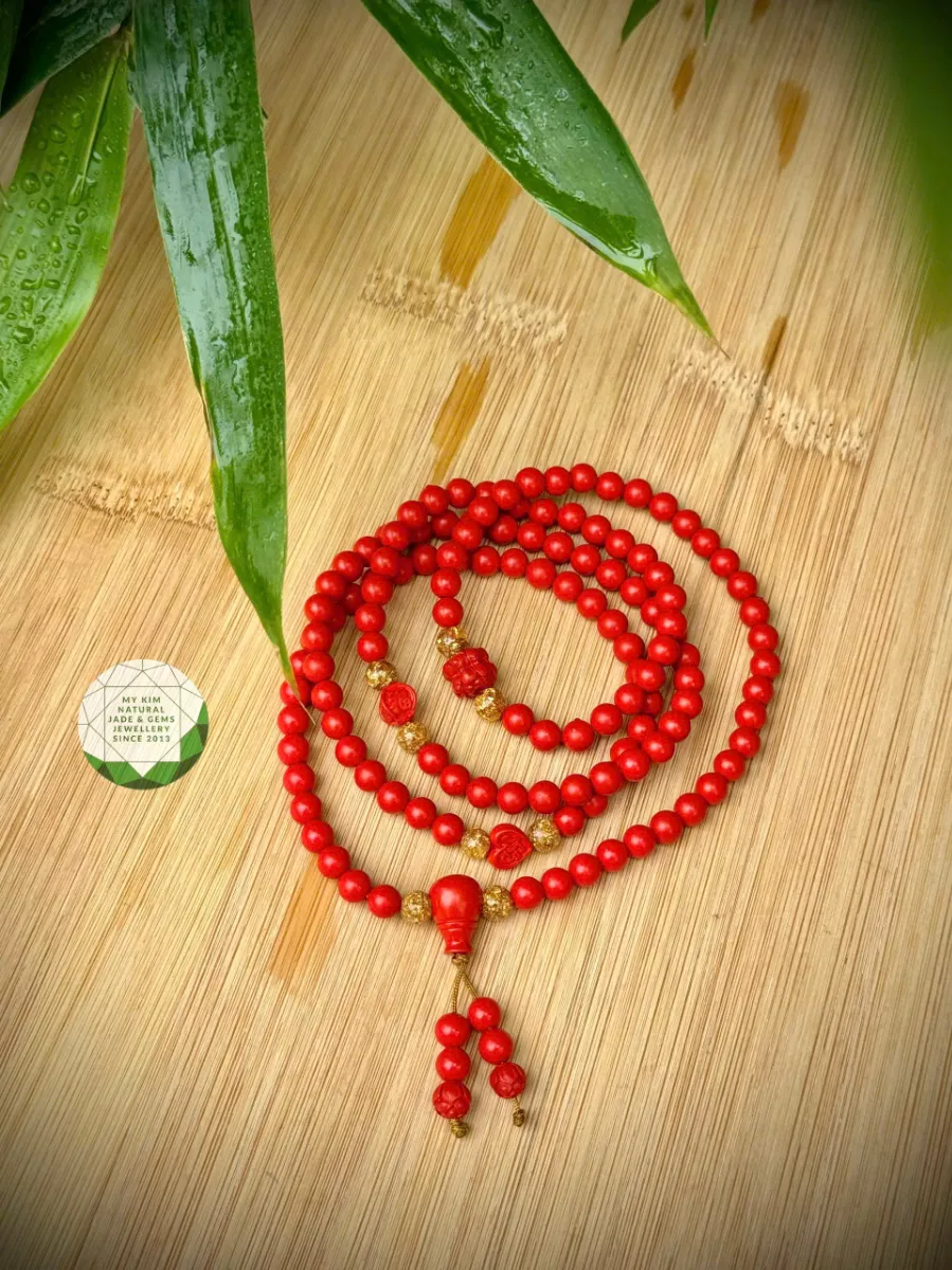 Chuỗi Vòng Chusa kết charm điêu khắc