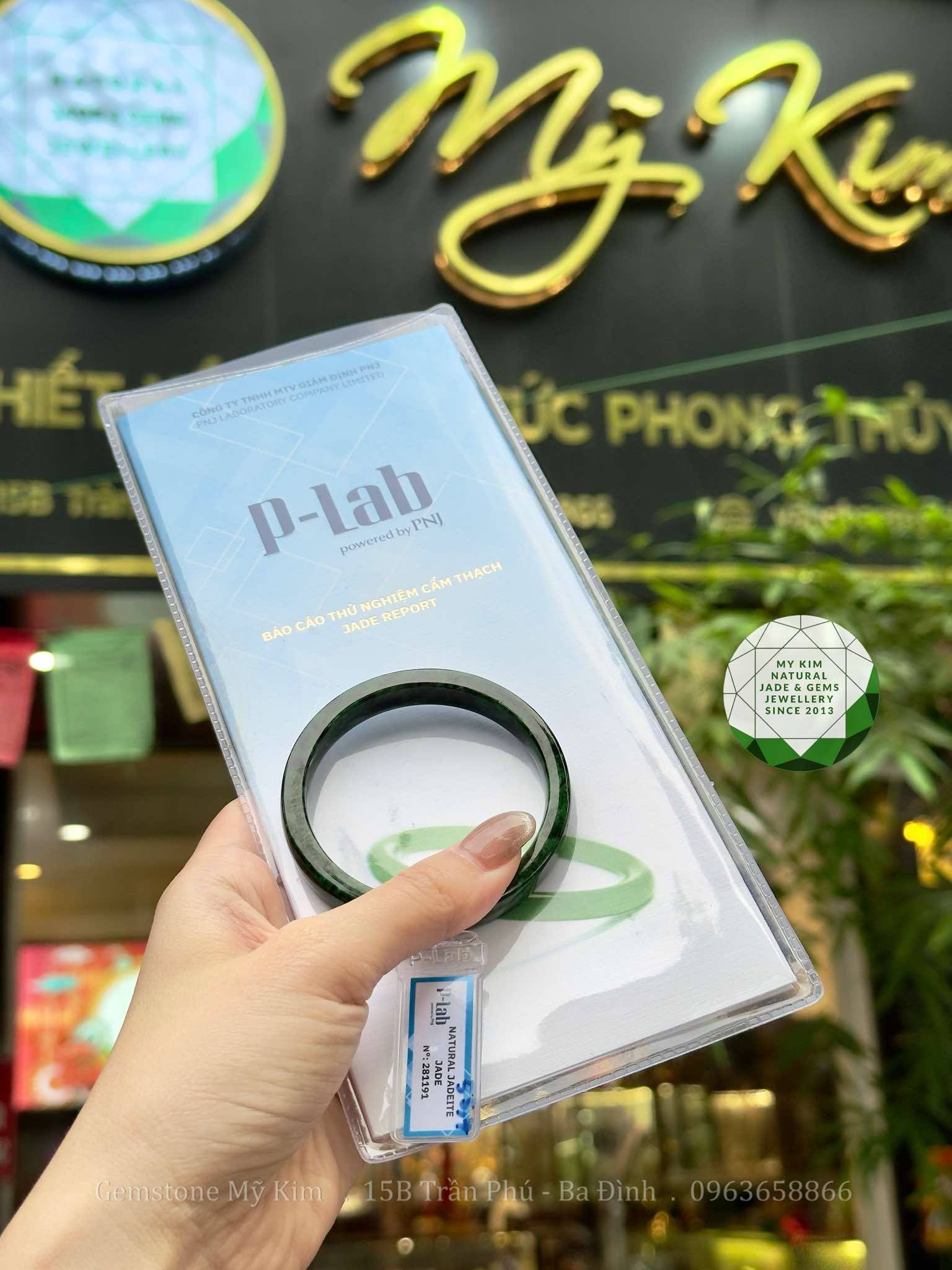 💚 Vòng Ngọc Phỉ Thúy Bản Vuông – Jadeite VIP Xanh Loang | Kèm Kiểm Định Ngọc 💚