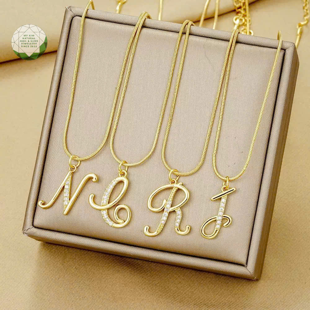 Mặt Dây Chữ Cái • Vàng 10k | 14k | 18k • Trang Sức Cá Nhân Hóa – Tinh Tế & Ý Nghĩa