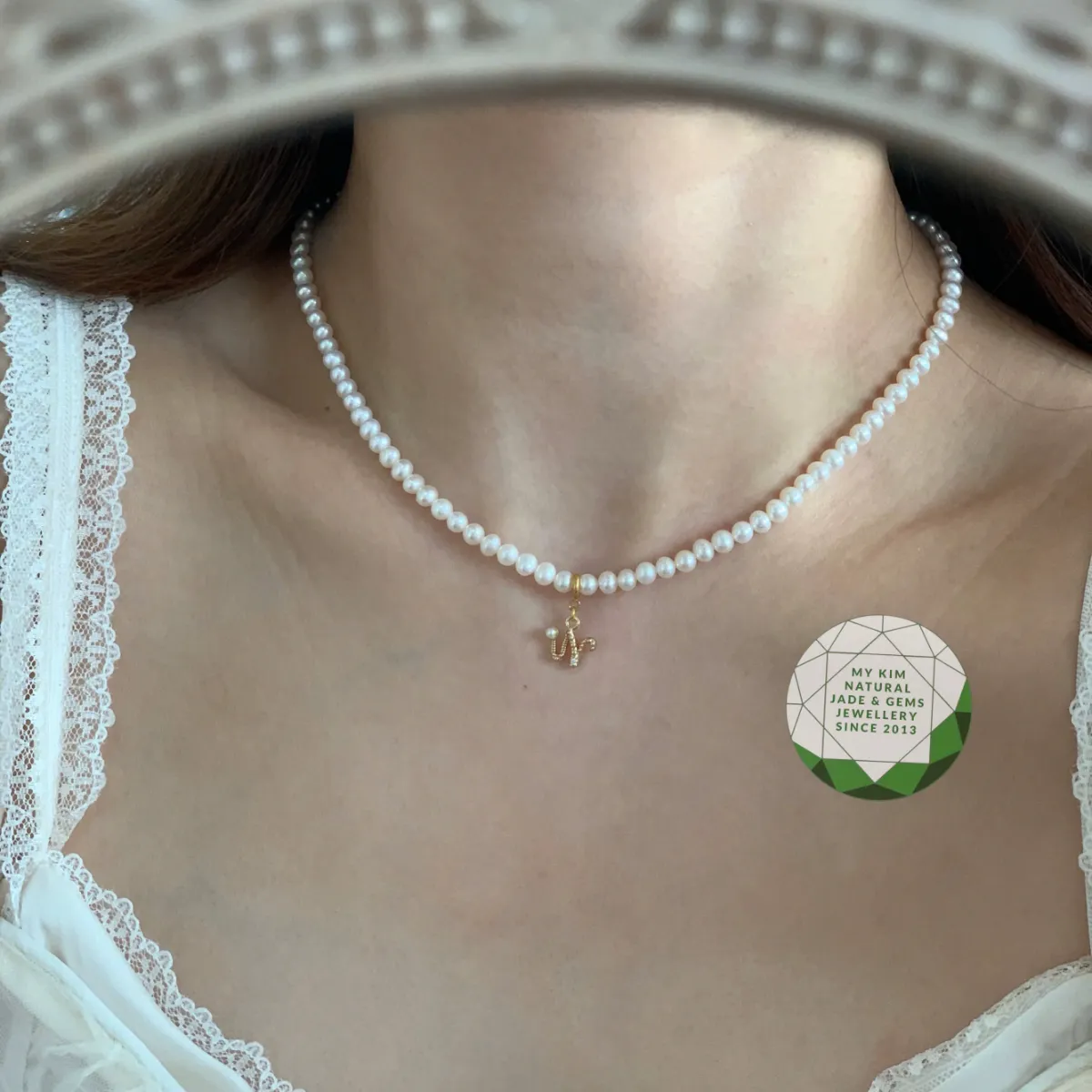 ✨ Charm Treo Chữ Cái Đính Ngọc Trai – Vàng 10k | 14k | 18k – Phụ Kiện Trang Sức Sang Trọng ✨