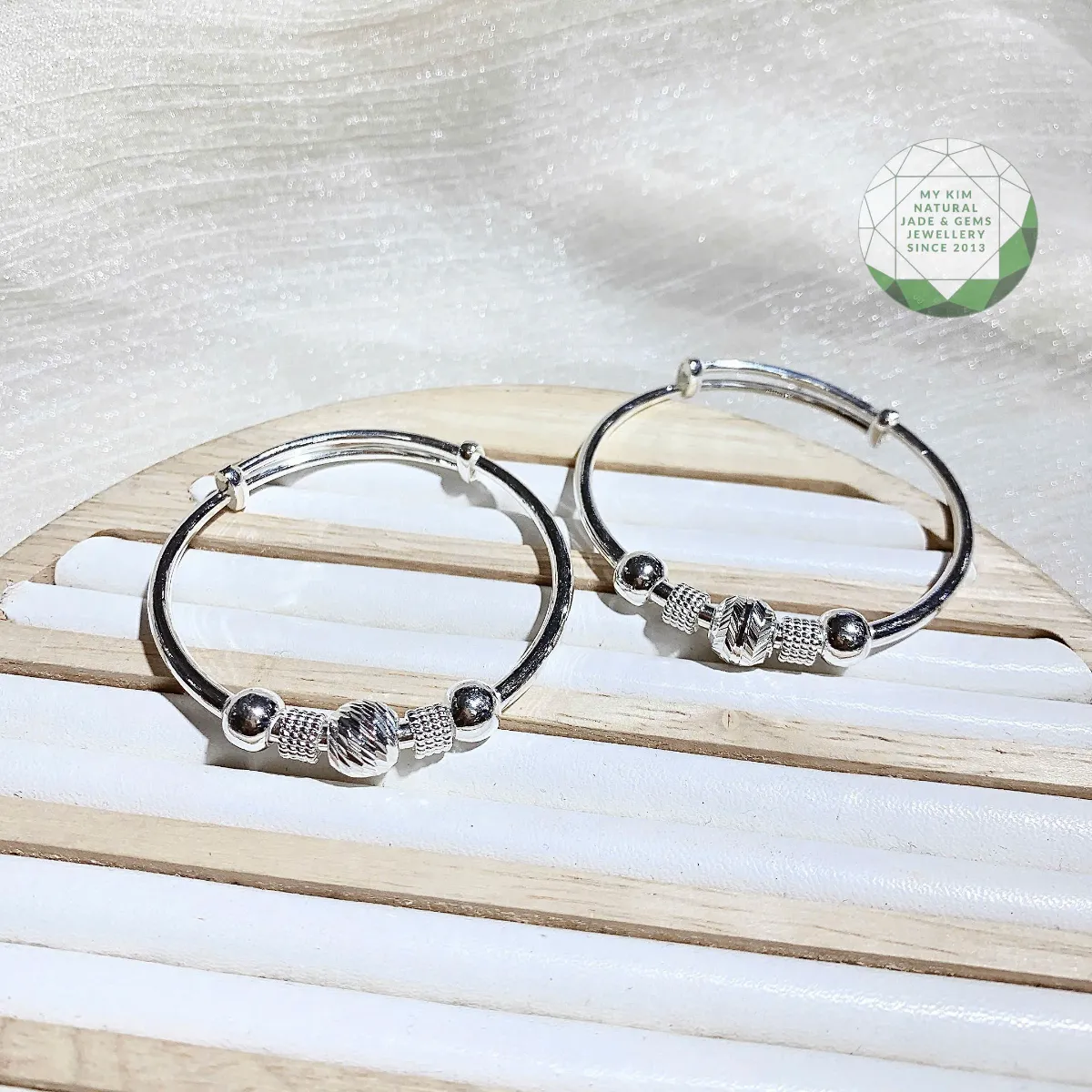 BST Vòng Bạc 925 Cho Bé – Thiết Kế Cứng Cáp, Mix Charm Xinh