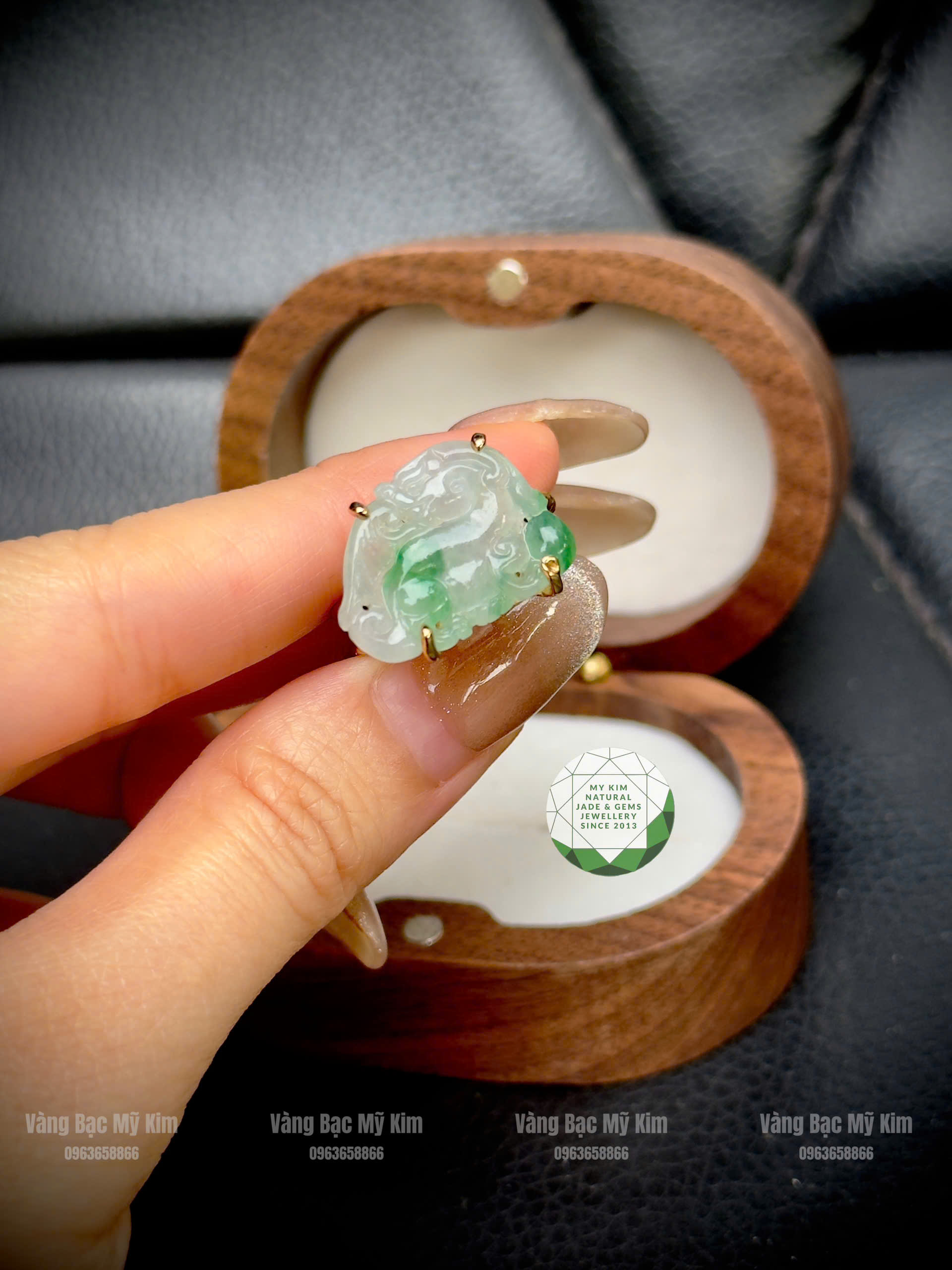 💍 NHẪN TỲ HƯU NGỌC PHỈ THÚY VÀNG 10K | BIỂU TƯỢNG THU HÚT VÀ GIỮ TÀI LỘC