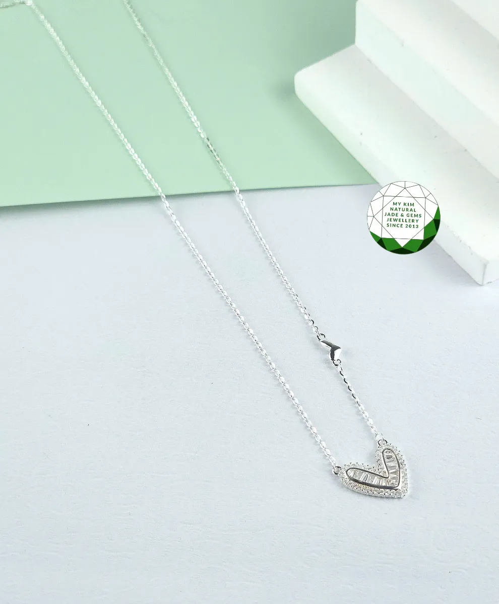 Dây Chuyền Bạc 925 Liền Mặt Trái Tim – Thanh Lịch, Dễ Đeo, Biểu Tượng Yêu Thương Nhẹ Nhàng