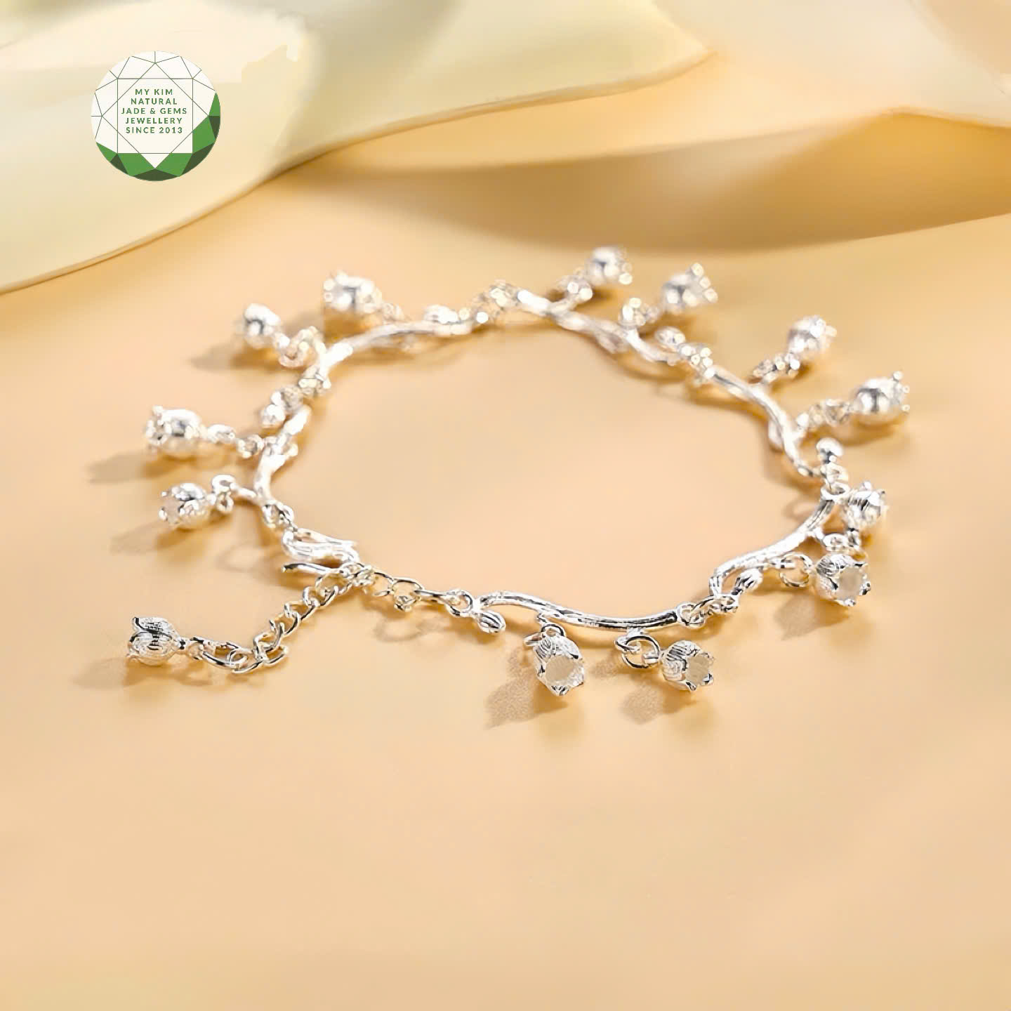 Lắc Chân Bạc 925 Hoa Linh Lan Cao Cấp | Thiết Kế Thanh Khiết Như Một Giai Điệu Nhẹ Nhàng
