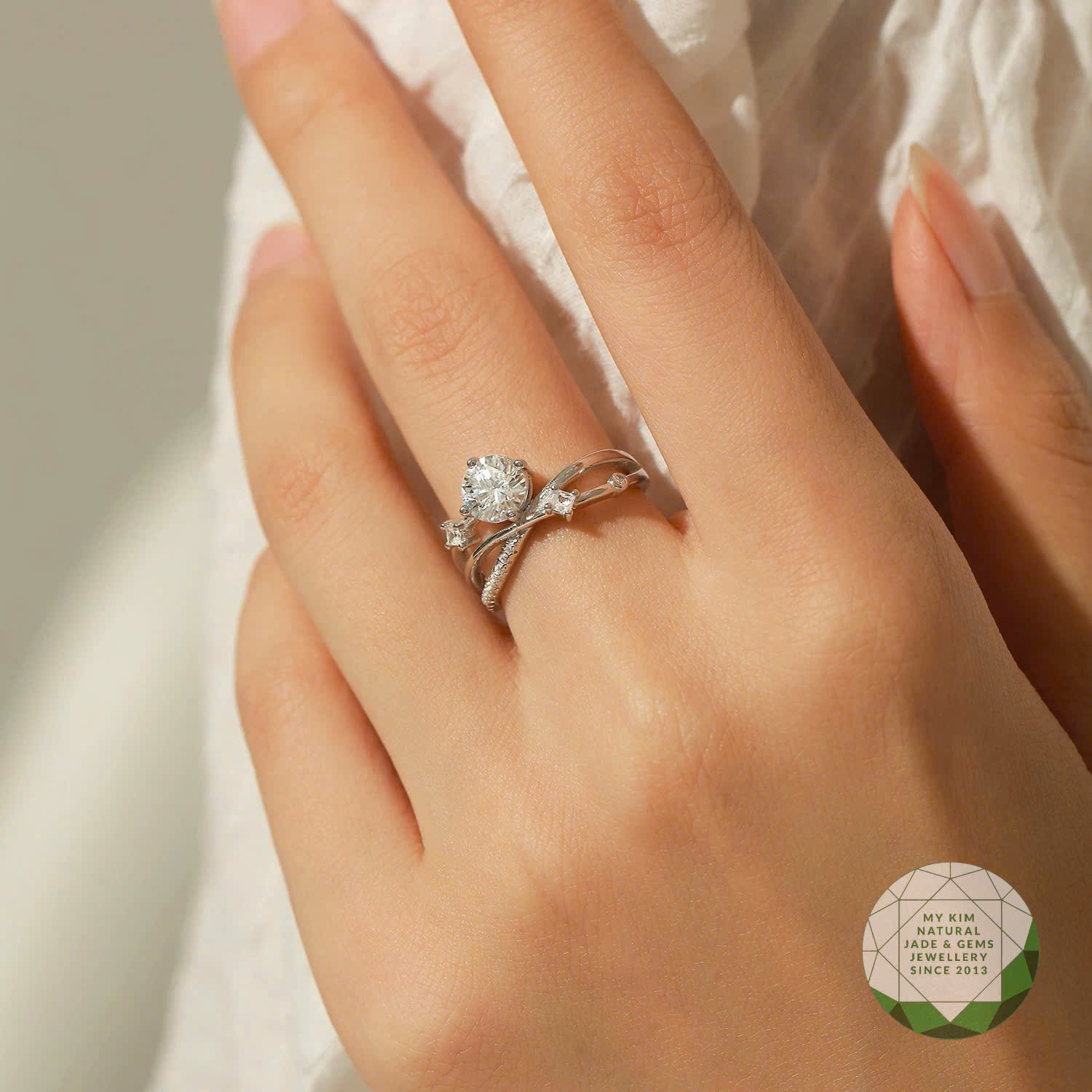 Nhẫn Bạc 925 Si Vàng Trắng | Thiết Kế Thanh Lịch, Tỏa Sáng Một Cách Tinh Tế