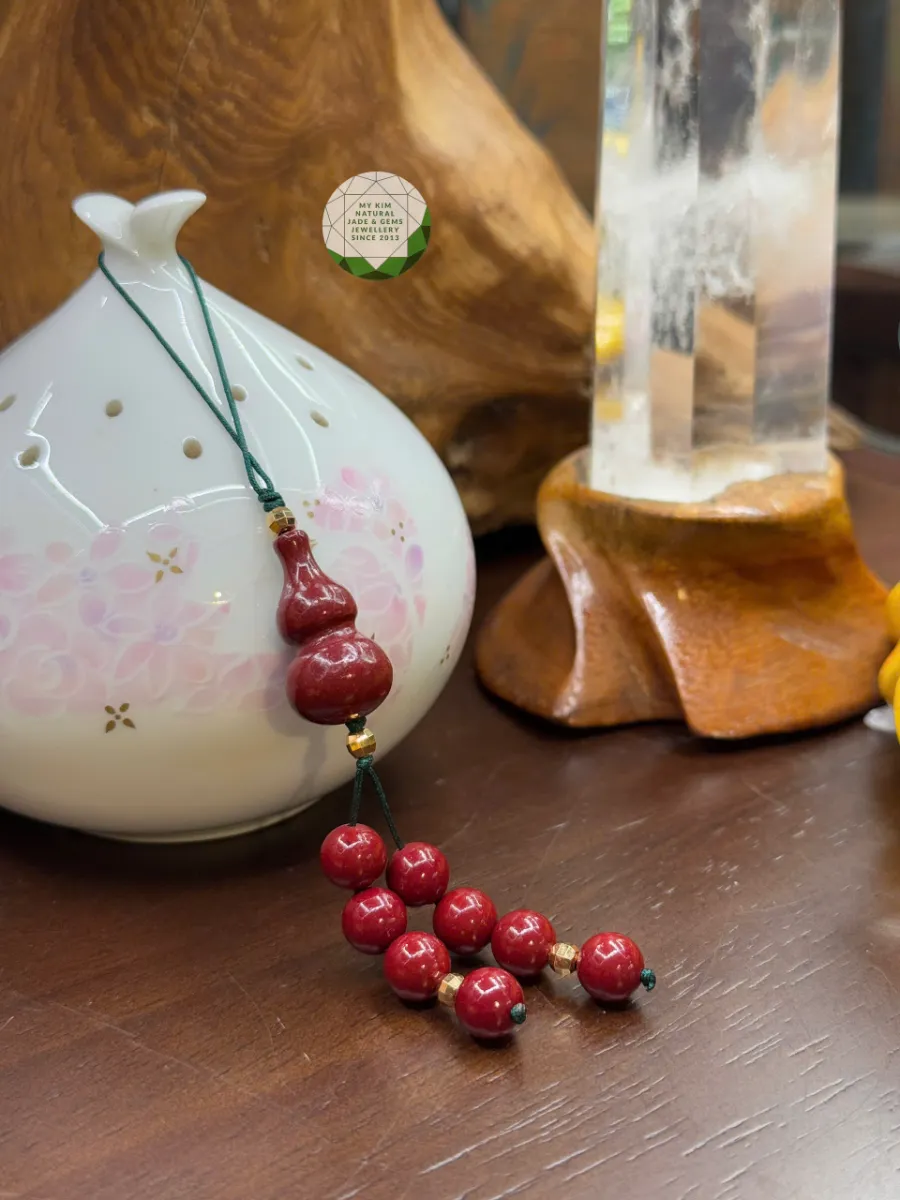 🧿 Dây Treo Điện Thoại Đá Chusa – Kết Charm Phong Thủy