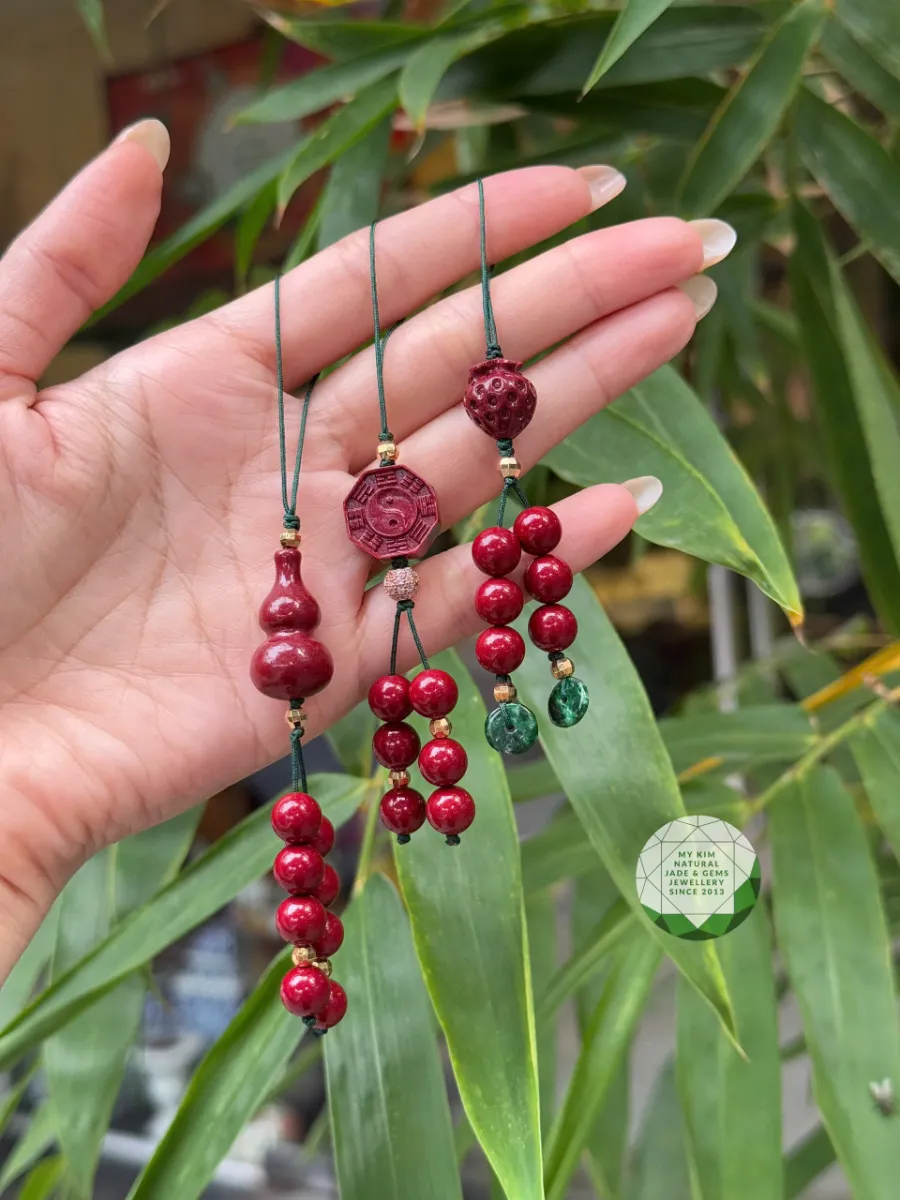 🧿 Dây Treo Điện Thoại Đá Chusa – Kết Charm Phong Thủy