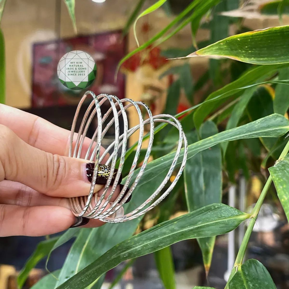 💫 Vòng Tuần Bạc 925 Si Vàng Trắng Cao Cấp – Bộ 7 Chiếc Đeo Tay