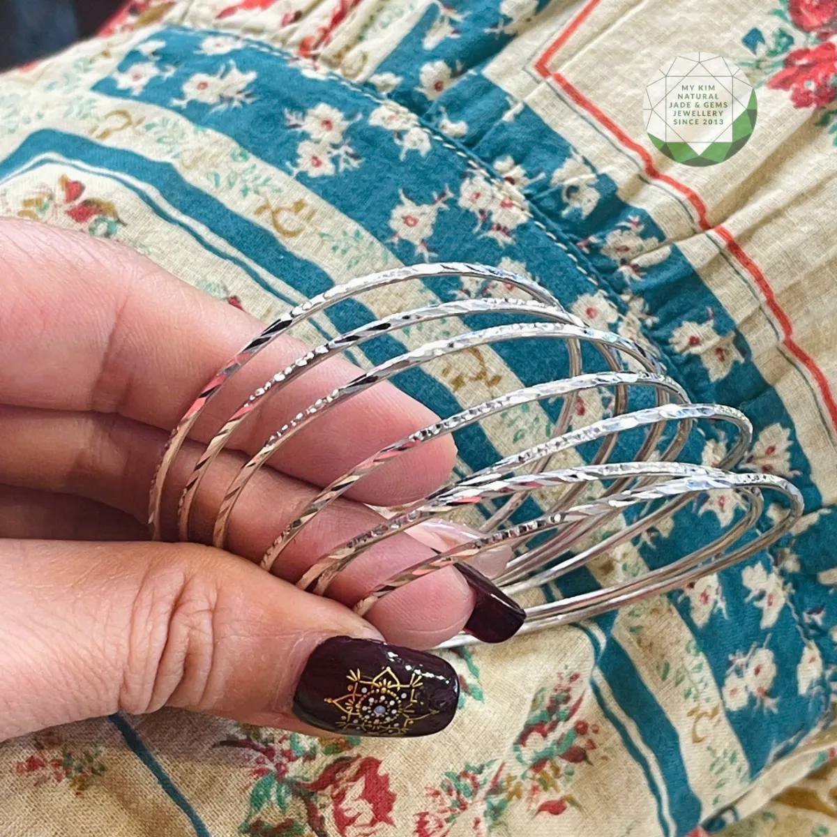 💫 Vòng Tuần Bạc 925 Si Vàng Trắng Cao Cấp – Bộ 7 Chiếc Đeo Tay